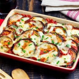#6 - Eggplant Parmigiana, Garlic Bread & Soda Lunch Special